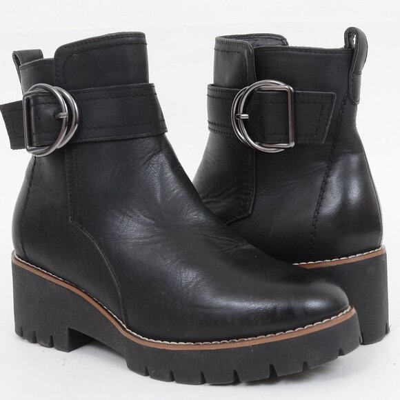 Blondo USA Dagger Waterproof Bootie Lug Sole Platform Boots Women's 8 Goth - Picture 1 of 8